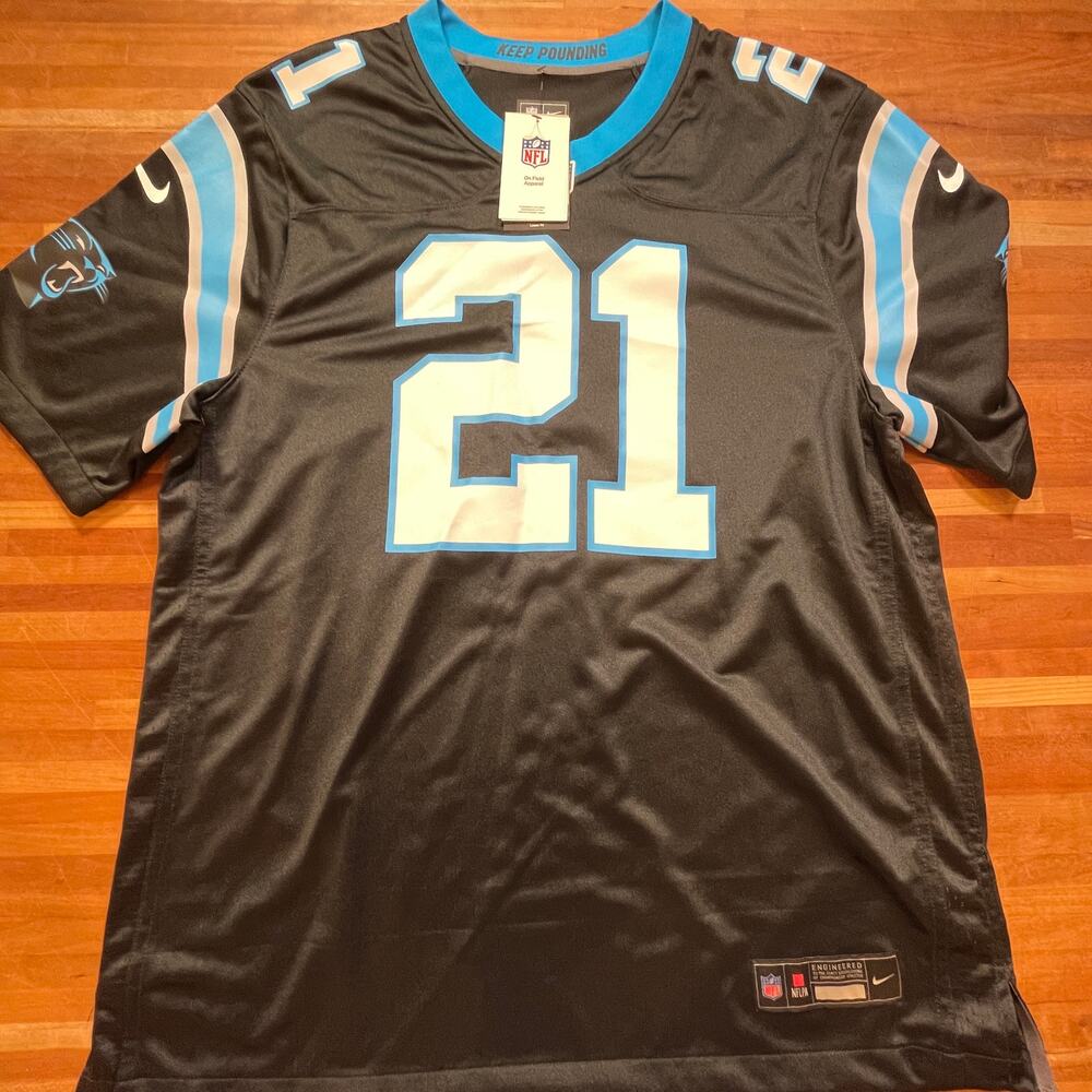 Nike Men's Jeremy Chinn Black Carolina Panthers Game Jersey Black Large